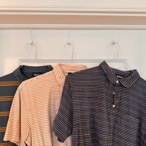 Lot of 3 Patagonia Organic Cotton Lightweight Polos - Large